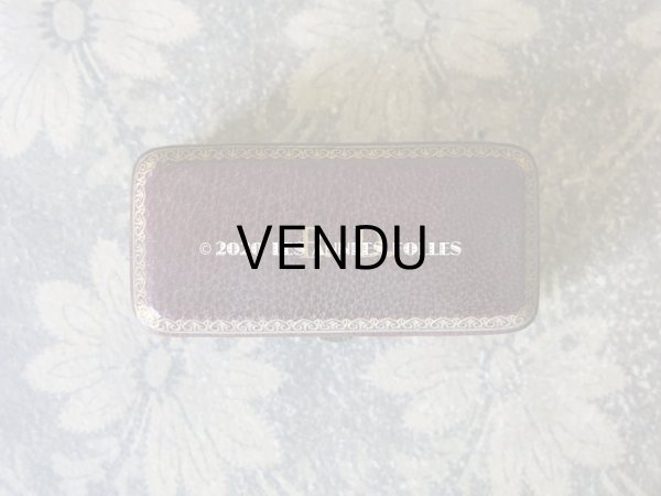 画像3: アンティーク 本革製　金彩＆イニシャル入り ジュエリーボックス  (3)