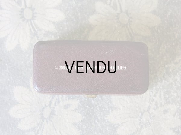 画像4: アンティーク 本革製　金彩＆イニシャル入り ジュエリーボックス  (4)