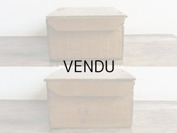 画像7: 1900年代 アンティーク ボンマルシェ百貨店の木箱 フェザー＆布花  - AU BON MARCHE MAISON BOUCICAUT PARIS - (7)