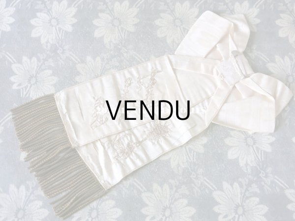 画像6: 1899年 アンティーク コミュニオンの腕章 メタル刺繍入り (6)