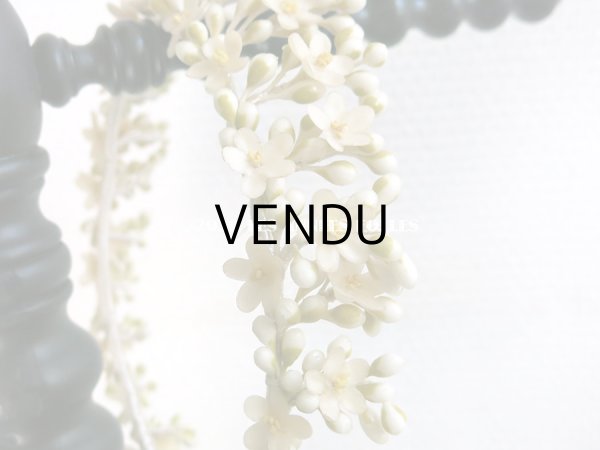 画像3: アンティーク ワックスフラワーのティアラ ウェディング 結婚式 ヘッドリース オレンジブロッサム (3)