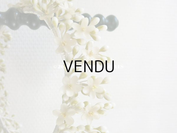 画像6: アンティーク ワックスフラワーのティアラ ウェディング 結婚式 ヘッドリース オレンジブロッサム (6)