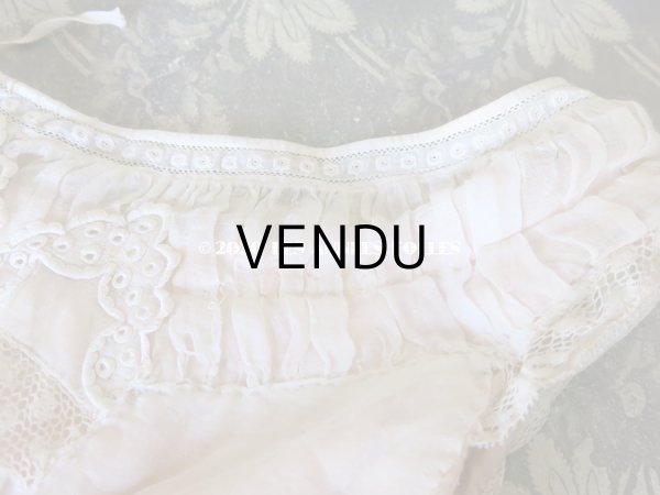 画像5: 1900年代 アンティーク ピンクのリボンが結ばれた少女のアンサンブル コルサージュ & スカート  (5)