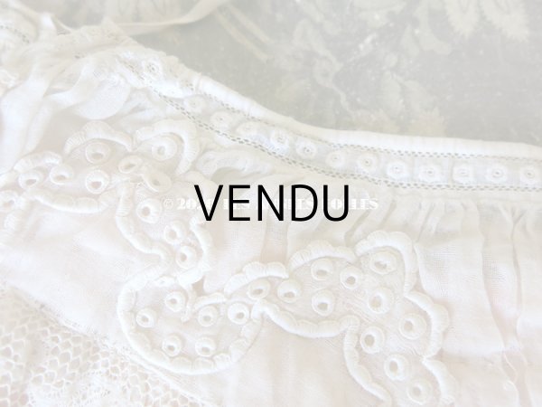 画像6: 1900年代 アンティーク ピンクのリボンが結ばれた少女のアンサンブル コルサージュ & スカート  (6)