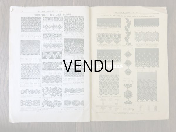 画像10: アンティーク ボンマルシェのカタログ 刺繍 - AU BON MARCHE - (10)