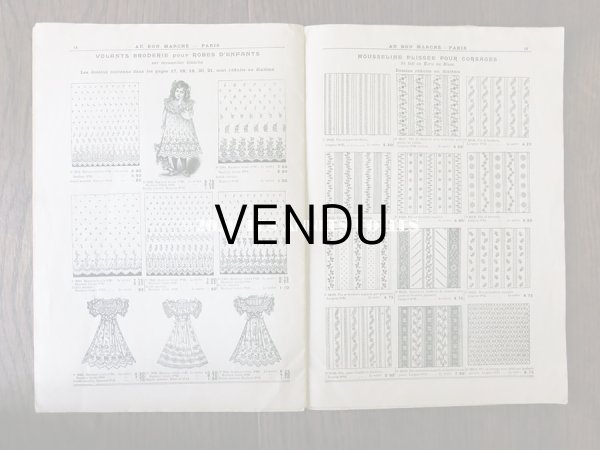 画像8: アンティーク ボンマルシェのカタログ 刺繍 - AU BON MARCHE - (8)