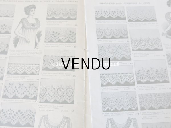 画像4: アンティーク ボンマルシェのカタログ 刺繍 - AU BON MARCHE - (4)