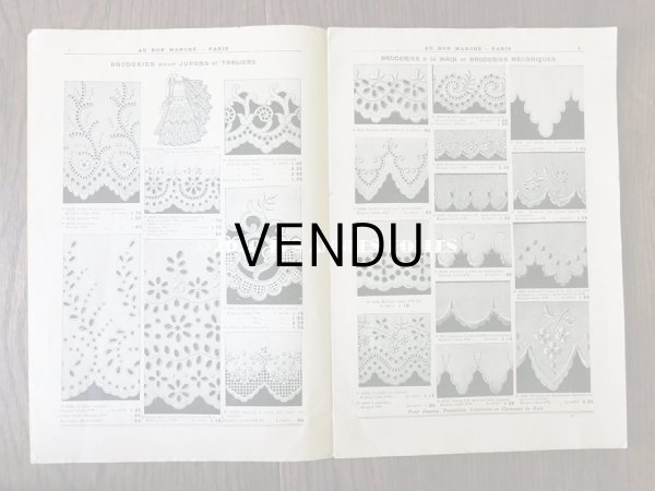 画像5: アンティーク ボンマルシェのカタログ 刺繍 - AU BON MARCHE - (5)