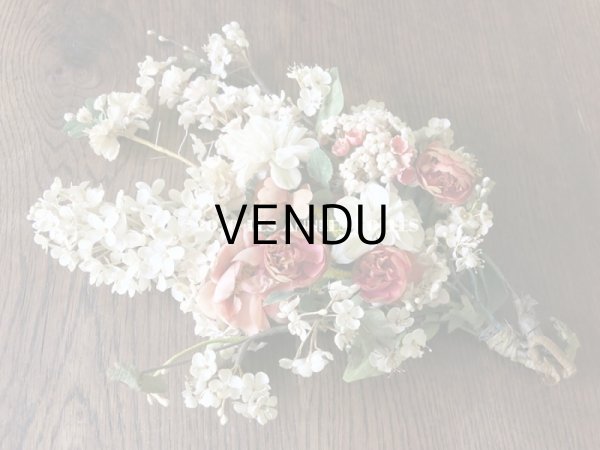 画像4: 19世紀 アンティーク ナポレオン3世時代 薔薇＆ライラックの大きなブーケ ウエディング (4)