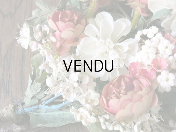 画像7: 19世紀 アンティーク ナポレオン3世時代 薔薇＆ライラックの大きなブーケ ウエディング (7)