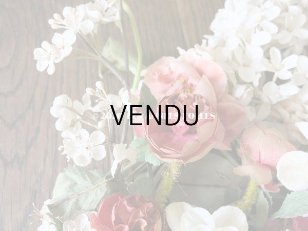 画像9: 19世紀 アンティーク ナポレオン3世時代 薔薇＆ライラックの大きなブーケ ウエディング (9)