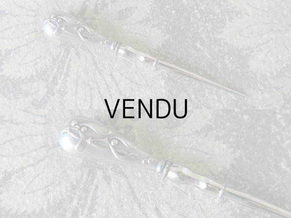 画像6: 19世紀末 アンティーク シルバー製 CHARLES MURAT ヤドリギの裁縫道具セット  (6)