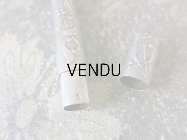 画像5: 19世紀末 アンティーク シルバー製 CHARLES MURAT ヤドリギの裁縫道具セット  (5)