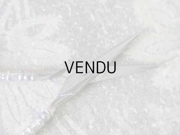 画像9: 19世紀末 アンティーク シルバー製 CHARLES MURAT ヤドリギの裁縫道具セット  (9)