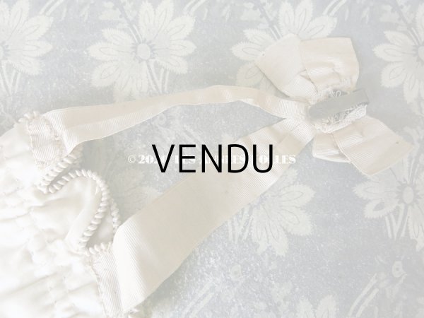 画像10: 1900年代 アンティーク シルク製 初聖体のオモニエール ピンクベージュ (10)