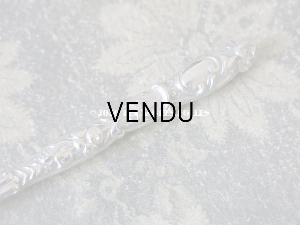 画像7: 19世紀 アンティーク ペン軸 シルバー製 ロカイユ装飾 (7)