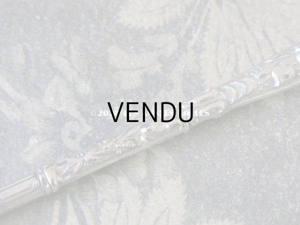 画像5: 19世紀 アンティーク ペン軸 シルバー製 ロカイユ装飾 (5)