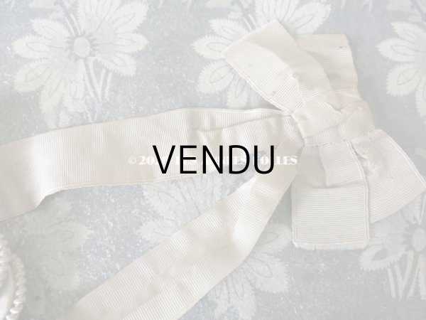 画像3: 1900年代 アンティーク シルク製 初聖体のオモニエール ピンクベージュ (3)