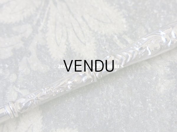 画像8: 19世紀 アンティーク ペン軸 シルバー製 ロカイユ装飾 (8)