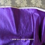 画像: 19世紀末 アンティーク ファブリック シルク製 ベルベット 紫　