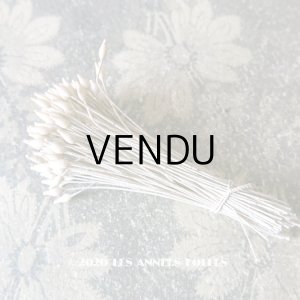 画像: 1900年代 アンティーク ペップ　オフホワイト  コサージュ用 花芯 