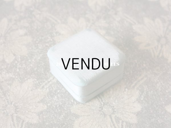 画像4: アンティーク ジュエリーボックス シルクサテン パウダーブルー (4)