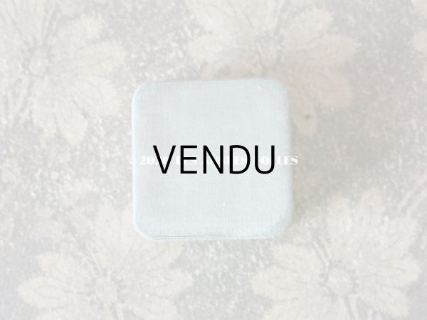 画像6: アンティーク ジュエリーボックス シルクサテン パウダーブルー (6)