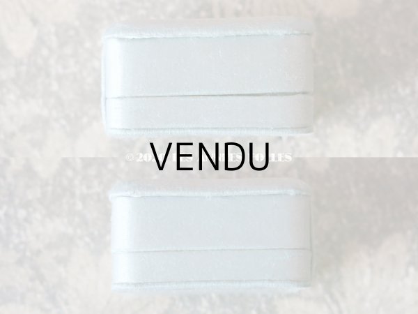 画像8: アンティーク ジュエリーボックス シルクサテン パウダーブルー (8)