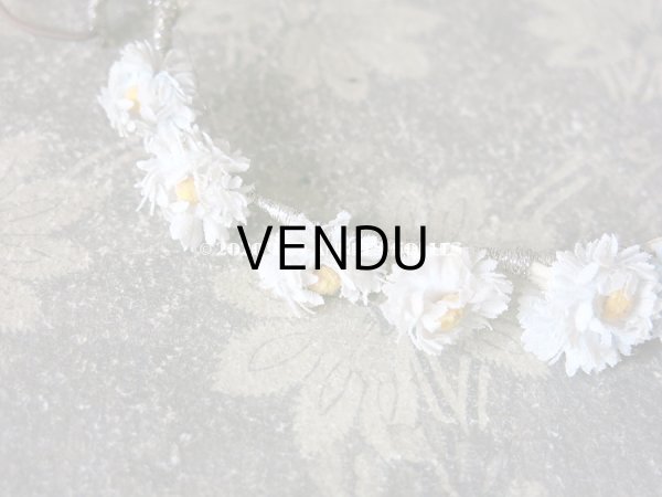 画像4: 1930年代 アンティーク ヴェールガールのヘッドリース デイジー (4)