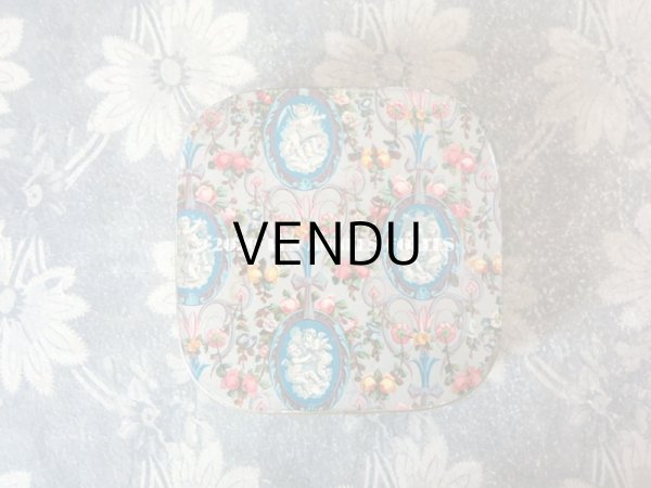 画像3: 19世紀 アンティーク お菓子箱 天使のメダイヨン＆薔薇 (3)