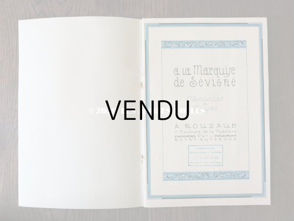 画像4: アンティーク 【マルキーズ・ ドゥ・セヴィニエ】 のカタログ A LA MARQUISE DE SEVIGNE CHOCOLAT DE ROYAL (4)