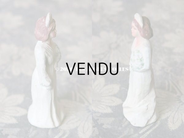 画像5: アンティーク 花嫁の石膏人形 ウェディング (5)