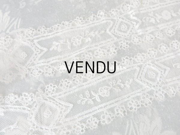 画像15: 19世紀　アンティーク バルブ・ド・ボネ 薔薇 アプリカシオン・アングルテール　 (15)