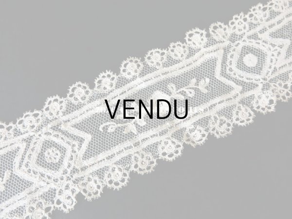 画像5: 19世紀　アンティーク バルブ・ド・ボネ 薔薇 アプリカシオン・アングルテール　 (5)