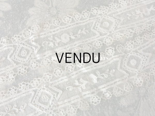 画像16: 19世紀　アンティーク バルブ・ド・ボネ 薔薇 アプリカシオン・アングルテール　 (16)