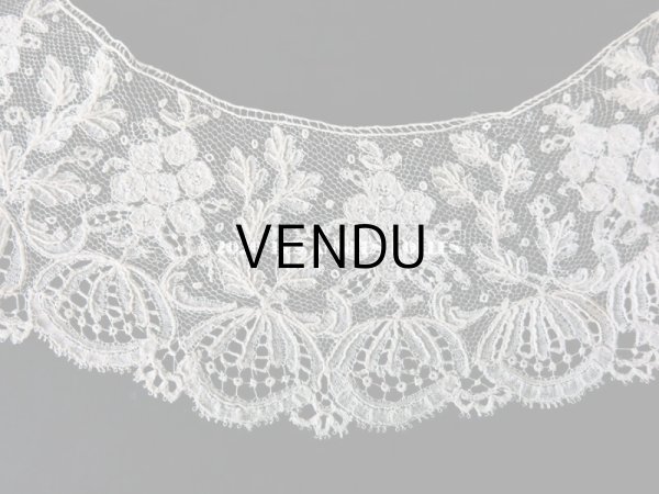 画像4: 19世紀末 アンティーク 付け襟　ポワン・ダングルテール  (4)