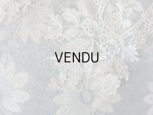 画像14: 19世紀　アンティーク バルブ・ド・ボネ 薔薇 アプリカシオン・アングルテール　 (14)