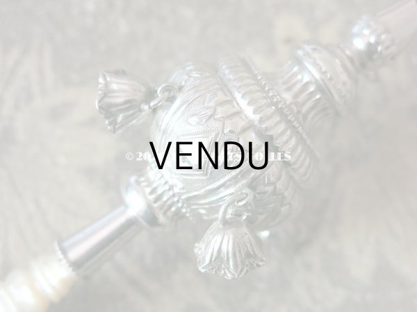 画像6: 19世紀 ナポレオン3世時代 アンティーク ラトル シルバー製  (6)