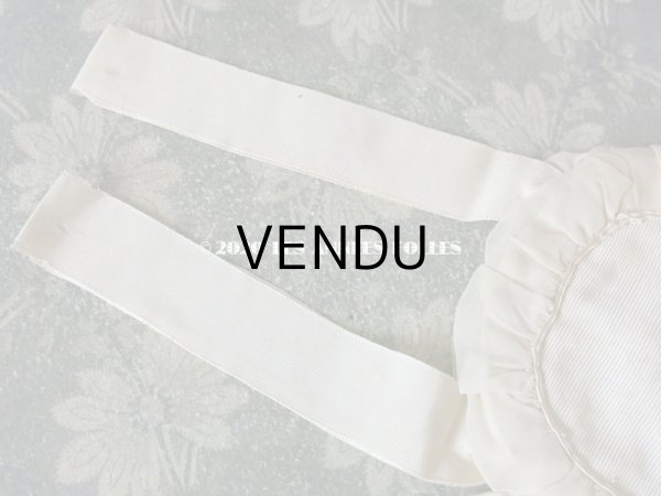 画像8: アンティーク 初聖体のオモニエール ピンクベージュ 薔薇＆リボン (8)