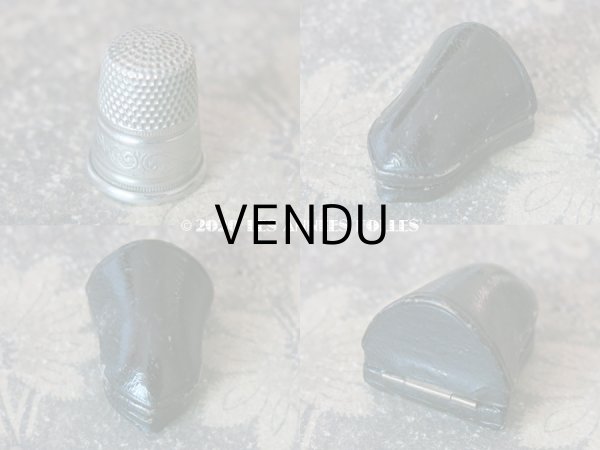 画像5: 19世紀 アンティーク 指ぬき オリジナルボックス付き 本革製   (5)