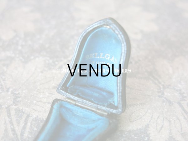 画像4: 19世紀 アンティーク 指ぬき オリジナルボックス付き 本革製   (4)