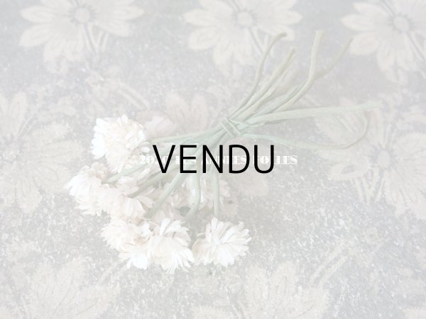 画像14: 1900年代 アンティーク デイジーの布花 小さなブーケ コサージュ  (14)