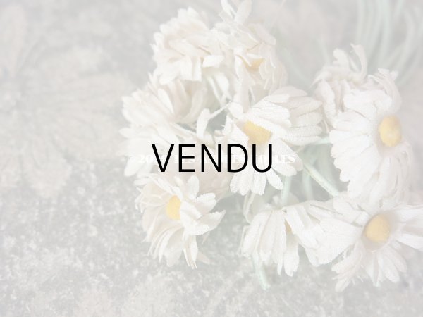 画像6: 1900年代 アンティーク デイジーの布花 小さなブーケ コサージュ  (6)