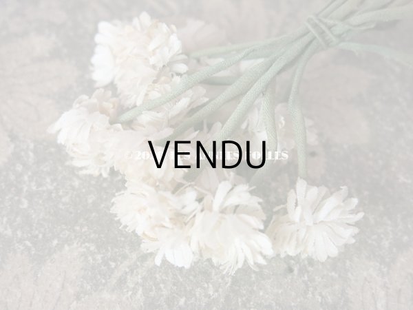 画像15: 1900年代 アンティーク デイジーの布花 小さなブーケ コサージュ  (15)