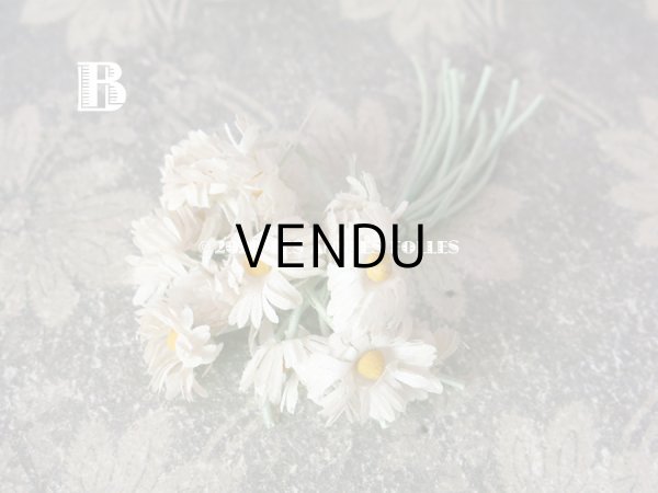 画像5: 1900年代 アンティーク デイジーの布花 小さなブーケ コサージュ  (5)