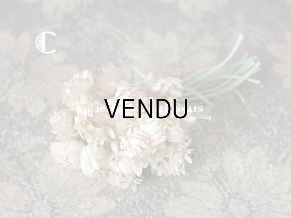 画像8: 1900年代 アンティーク デイジーの布花 小さなブーケ コサージュ  (8)