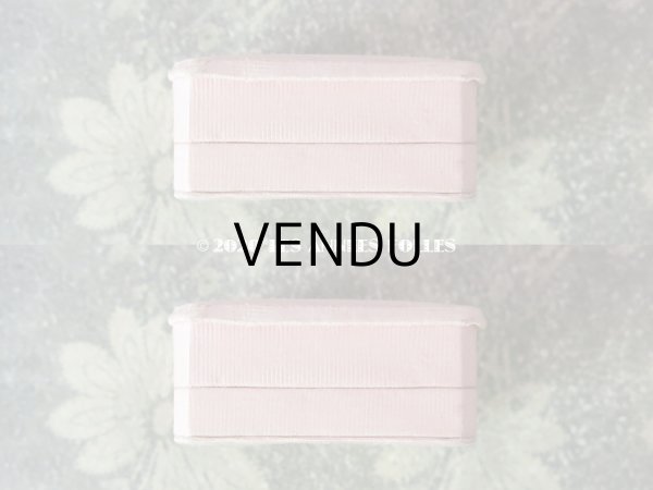 画像8: アンティーク ジュエリーボックス シルクサテン ピンク  (8)