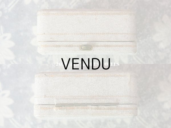 画像4: アンティーク 薔薇とリボンのガーランド ブレスレット用 ジュエリーボックス ライトグレー (4)