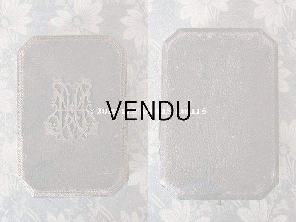 画像5: 19世紀 アンティーク 大きなジュエリーボックス ピアス ＆ ブローチ & リング モノグラム 【MH】 (5)