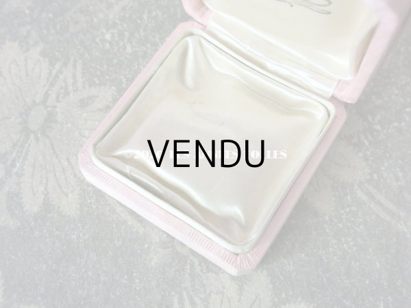 画像3: アンティーク ジュエリーボックス シルクサテン ピンク  (3)